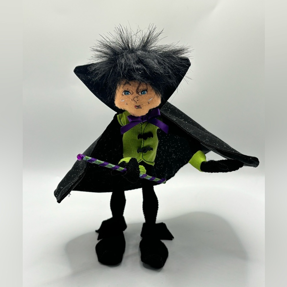 Annalee 10" Sparkle‎ Warlock Elf #301609 Halloween Decor Collector Gifts Goth
